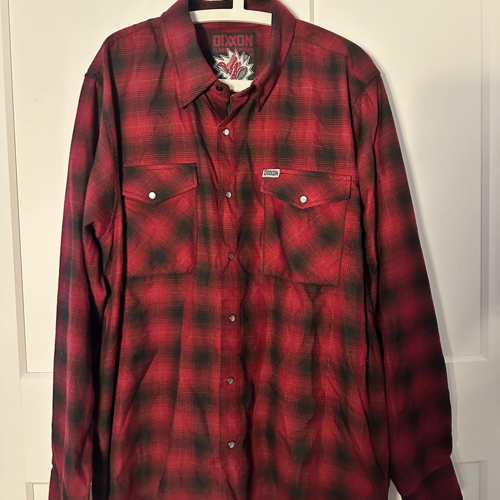 DIXXON Classic Red and Black Flannel Shirt